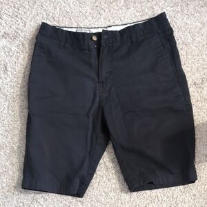 Volcom Black Flat Front Men's Shorts